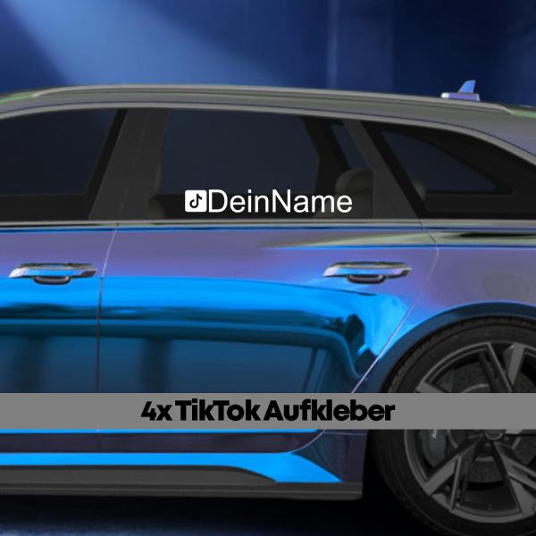 TikTok Aufkleber - 4er Set